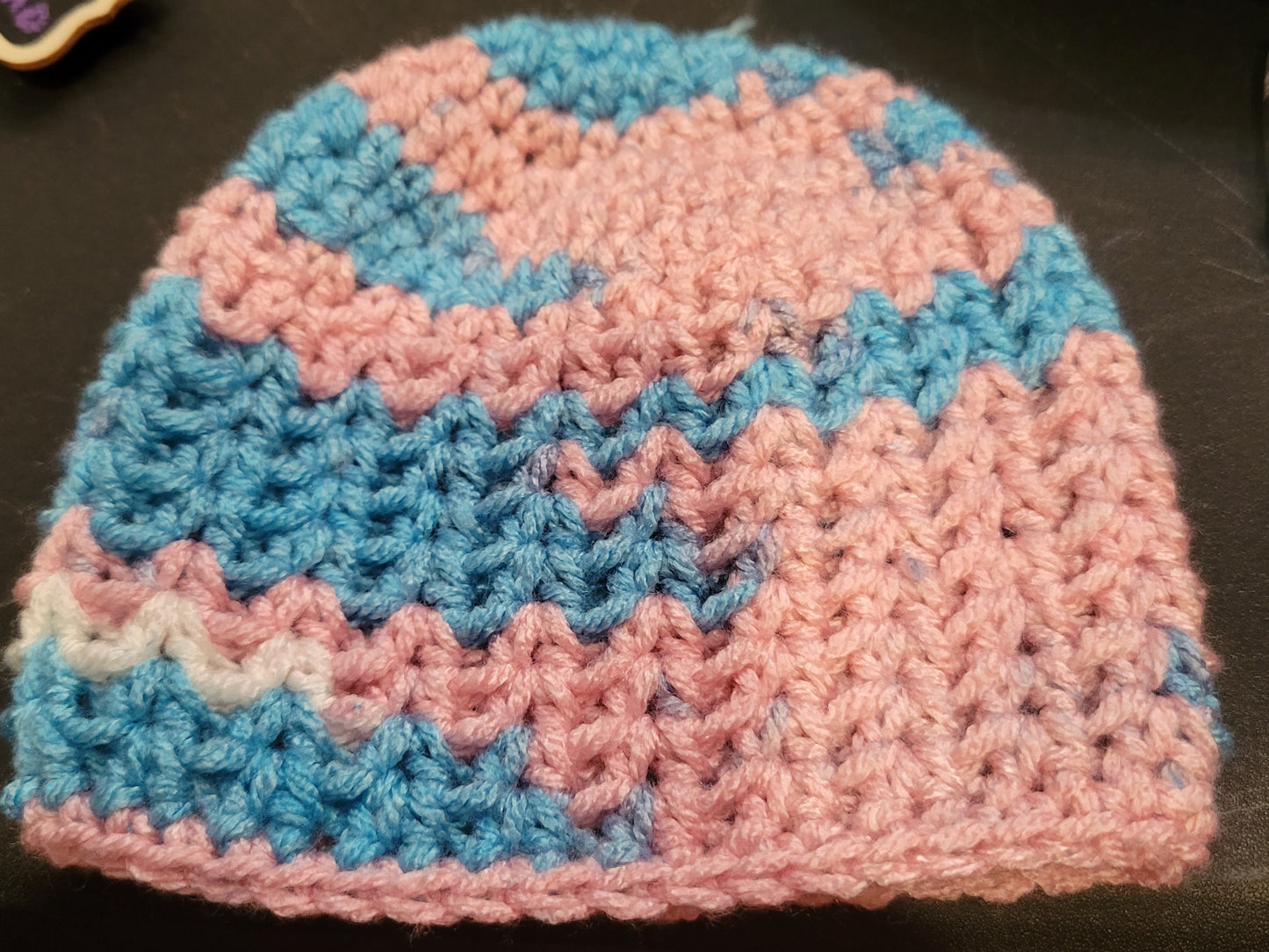 Pink And Blue Hat