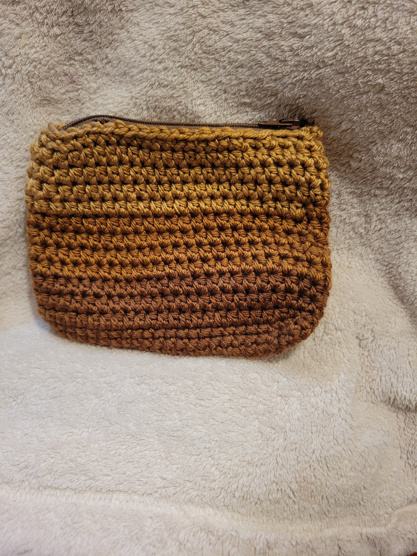 Tri- brown coin Pouch