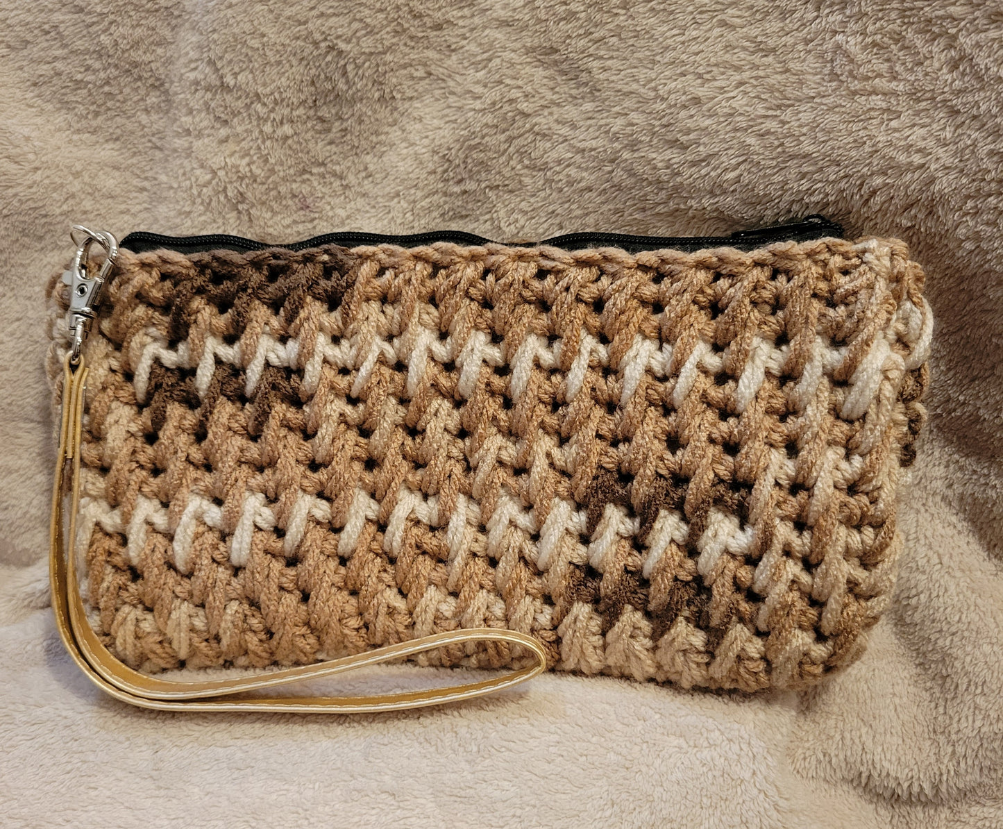 Feather Stitch Wristlet