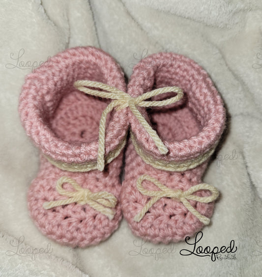 Chaussons bébé à revers