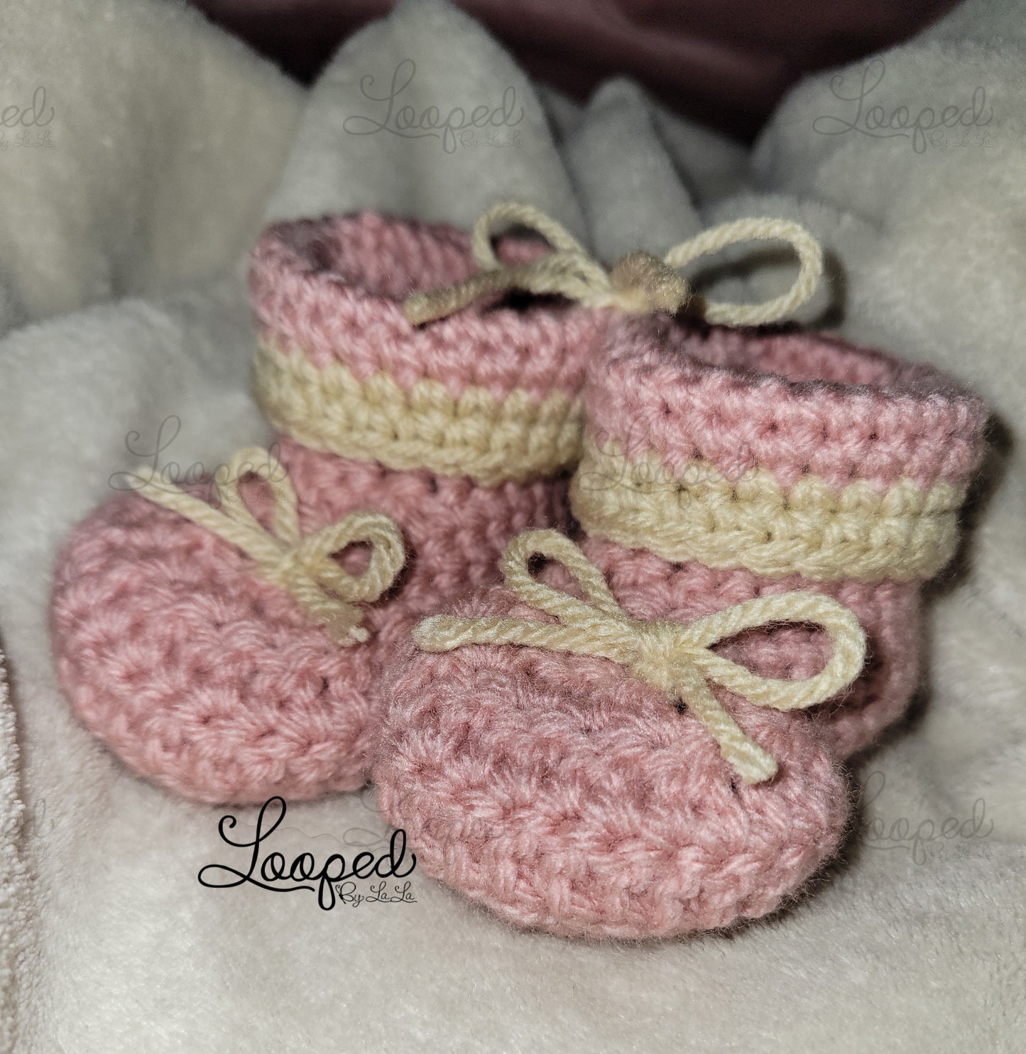 Chaussons bébé à revers