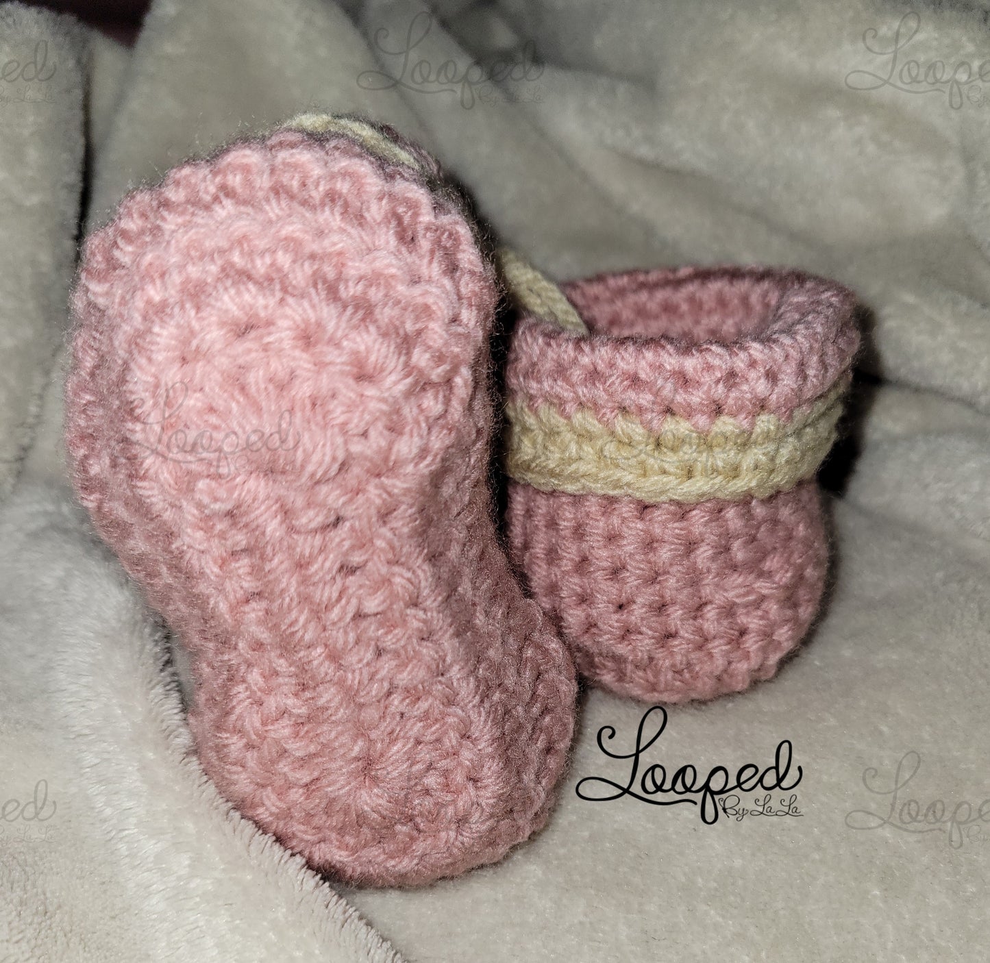 Chaussons bébé à revers