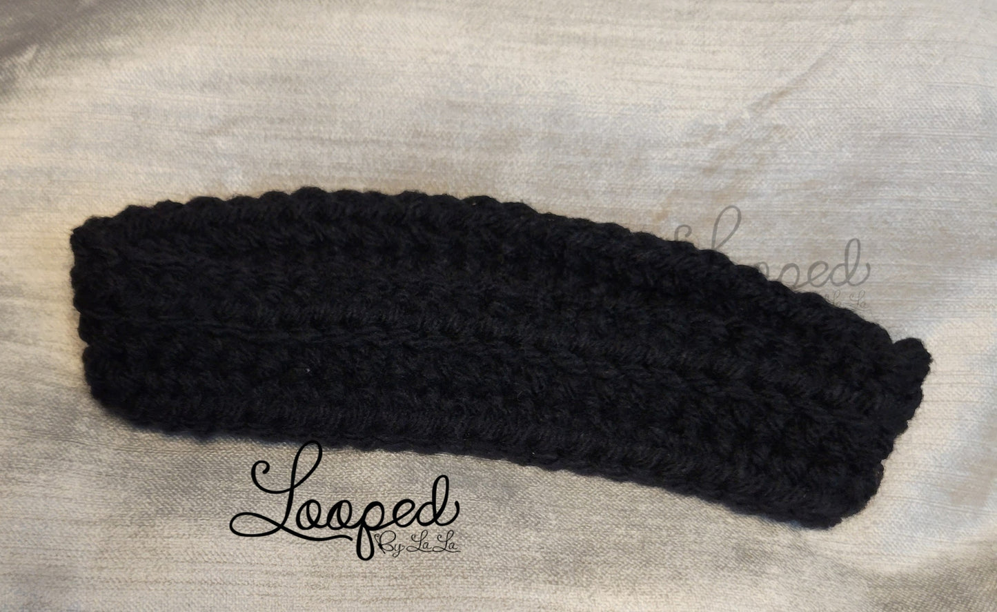 Black HDC Headband w/ Black and Silver Bow- Available Now