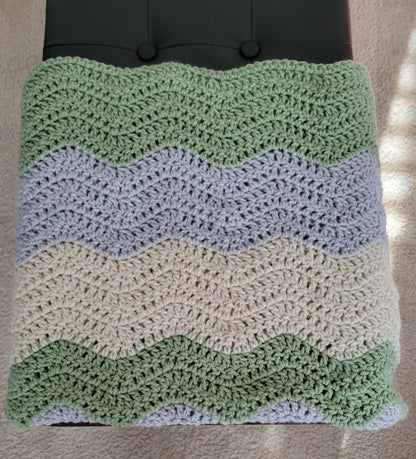 Calm Colored Chevron Blanket- Available Now