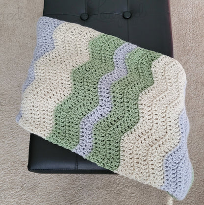 Calm Colored Chevron Blanket- Available Now